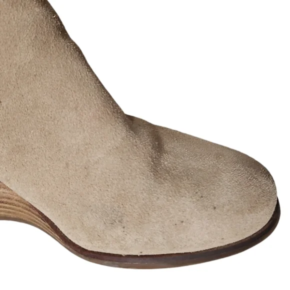 Lucky Brand Zollini Ankle Boots 7.5 Tan Suede - Picture 6 of 8